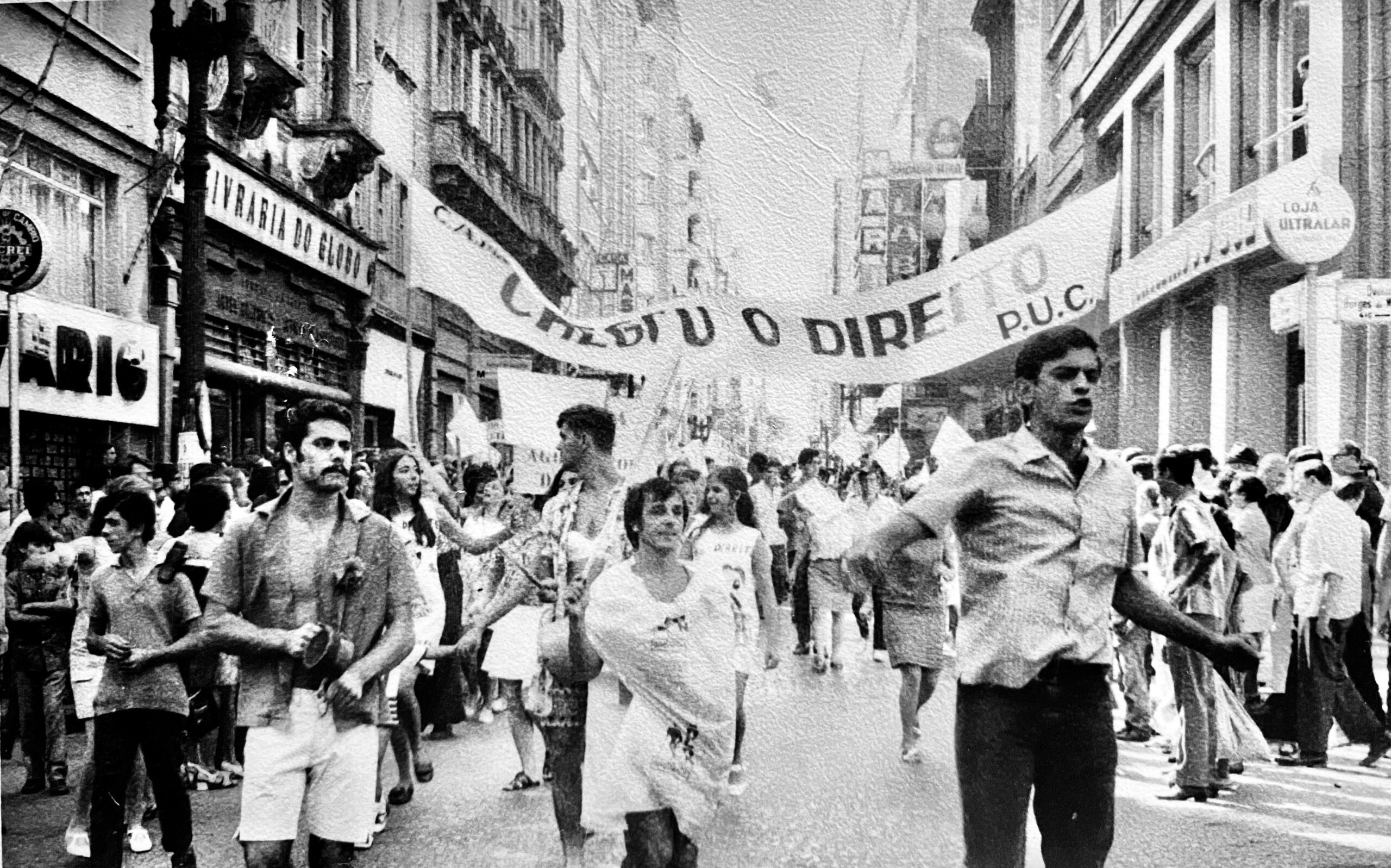 Dr. Gilberto Diogo em Militância Estudantil DCE PUCRS 1969